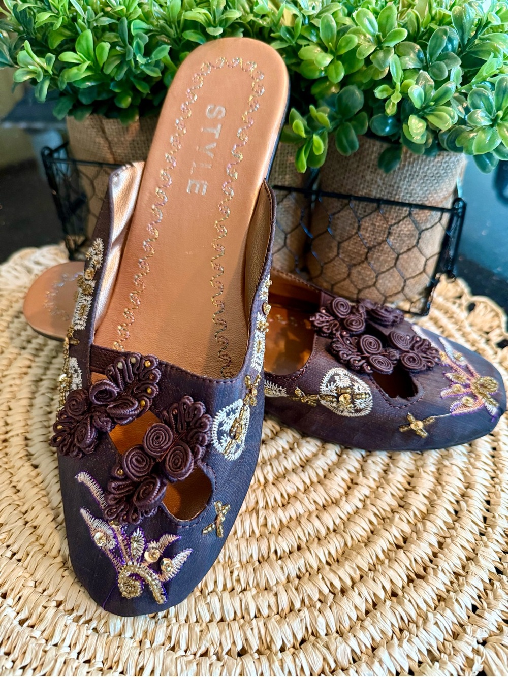Pierre Dumas Mules for an 18th century Rococo-centric costume wardrobe